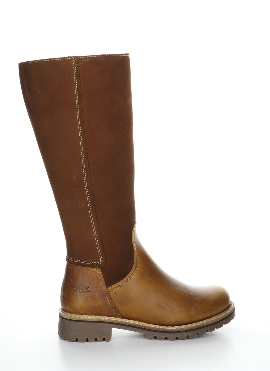Bos. & Co. HUDSON Cognac/Nut Zip Up Boots
