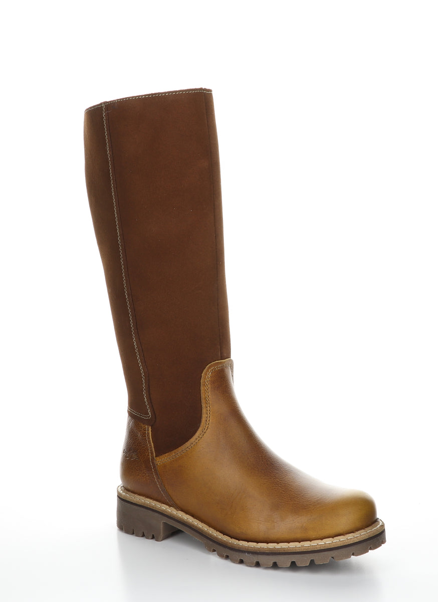 bos. & co. HUDSON Cognac/Nut Zip Up Boots