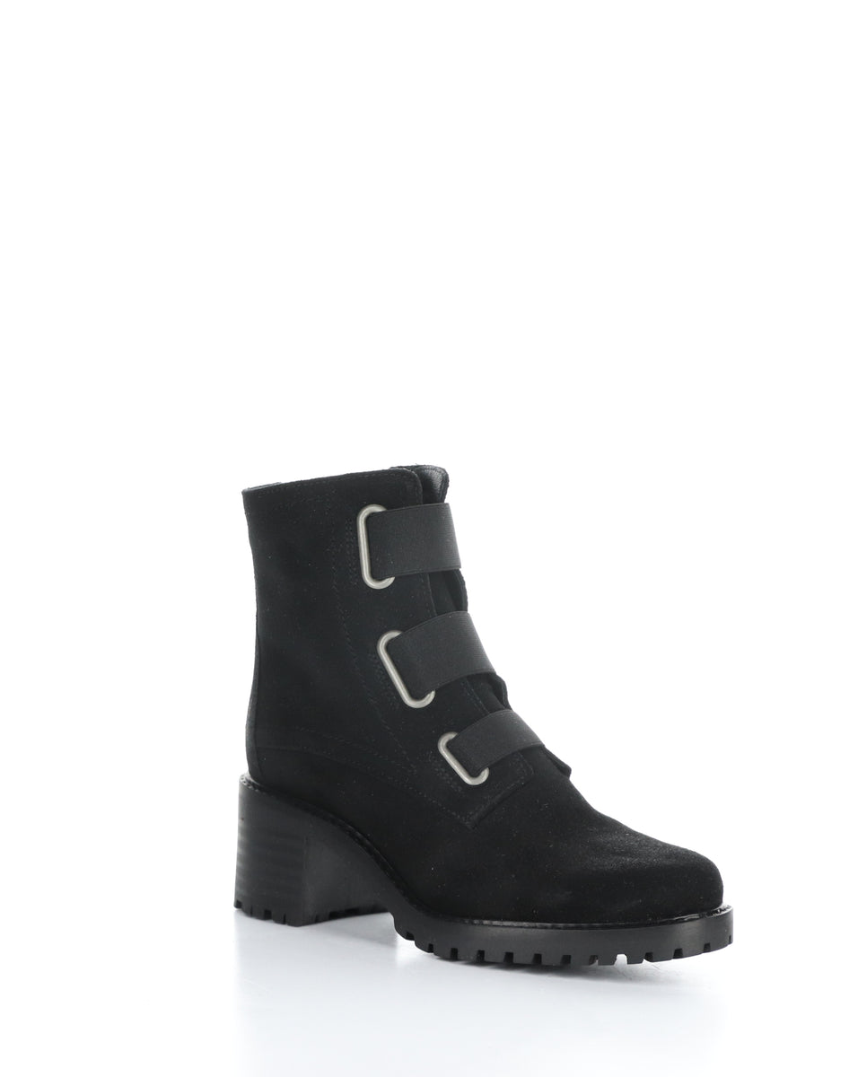 bos. & co. INDIE Black Suede Elasticated Boots