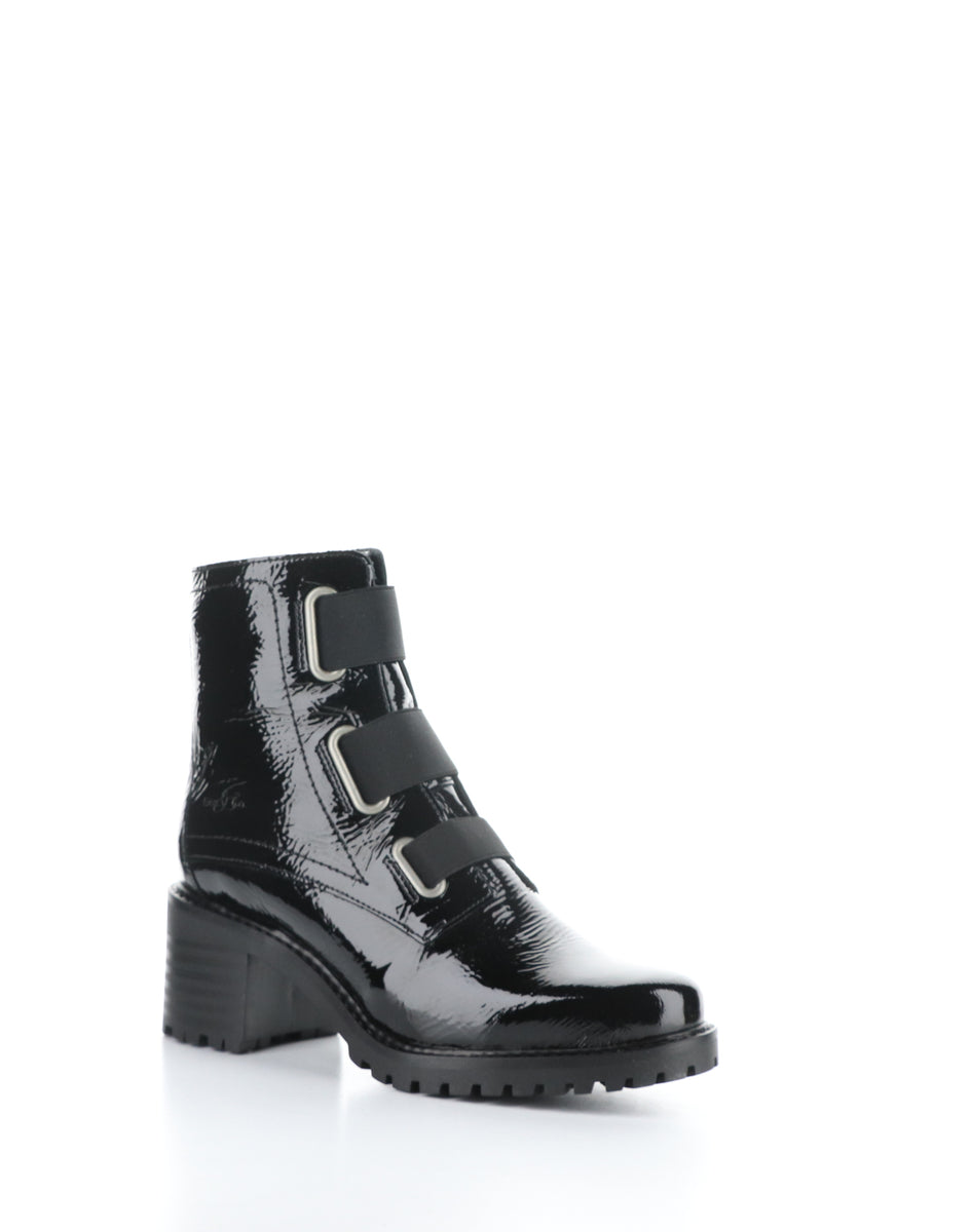 bos. & co. INDIE Patent Black Elasticated Boots