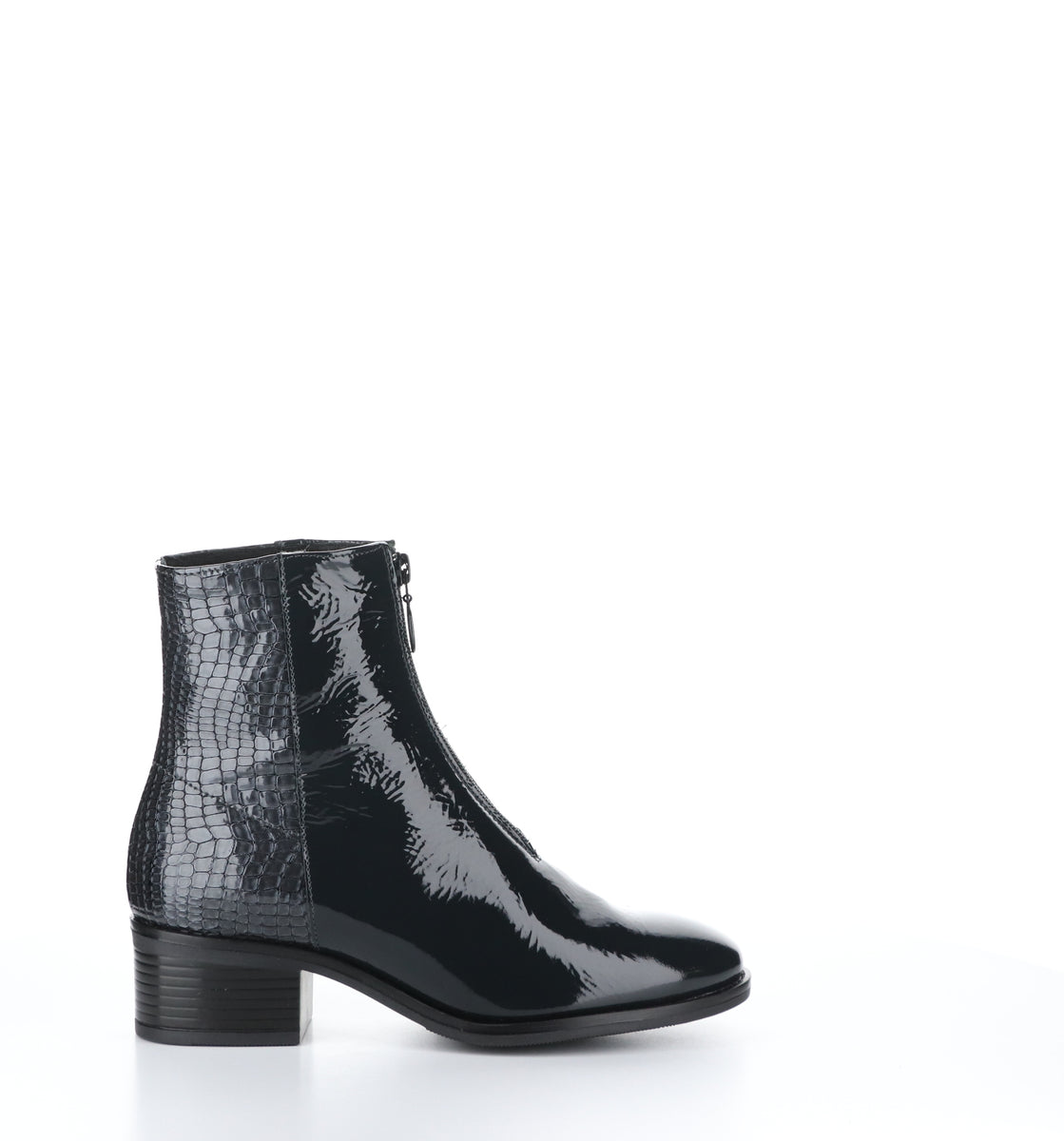 Bos. & Co. JORDON Grey/Anthracite Zip Up Ankle Boots