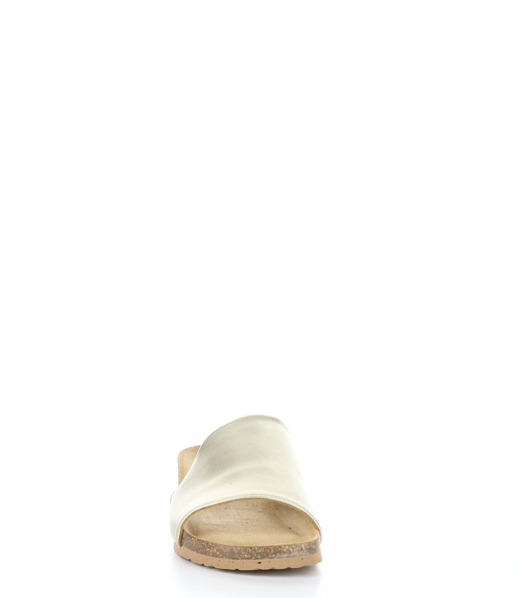 Bos. & Co. LUX GOLD Open Toe Mules