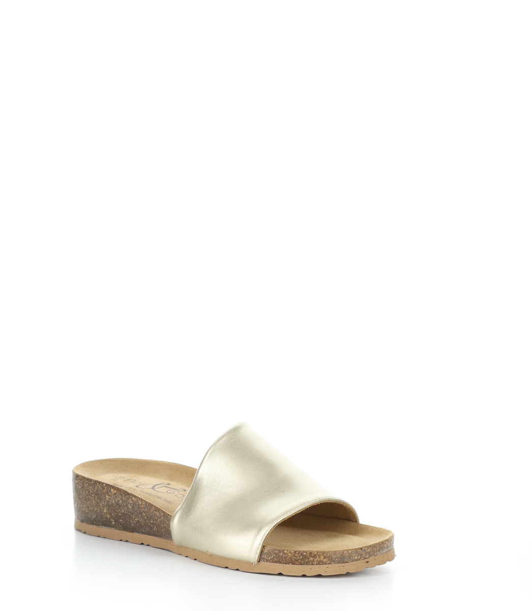 bos. & co. LUX GOLD Open Toe Mules