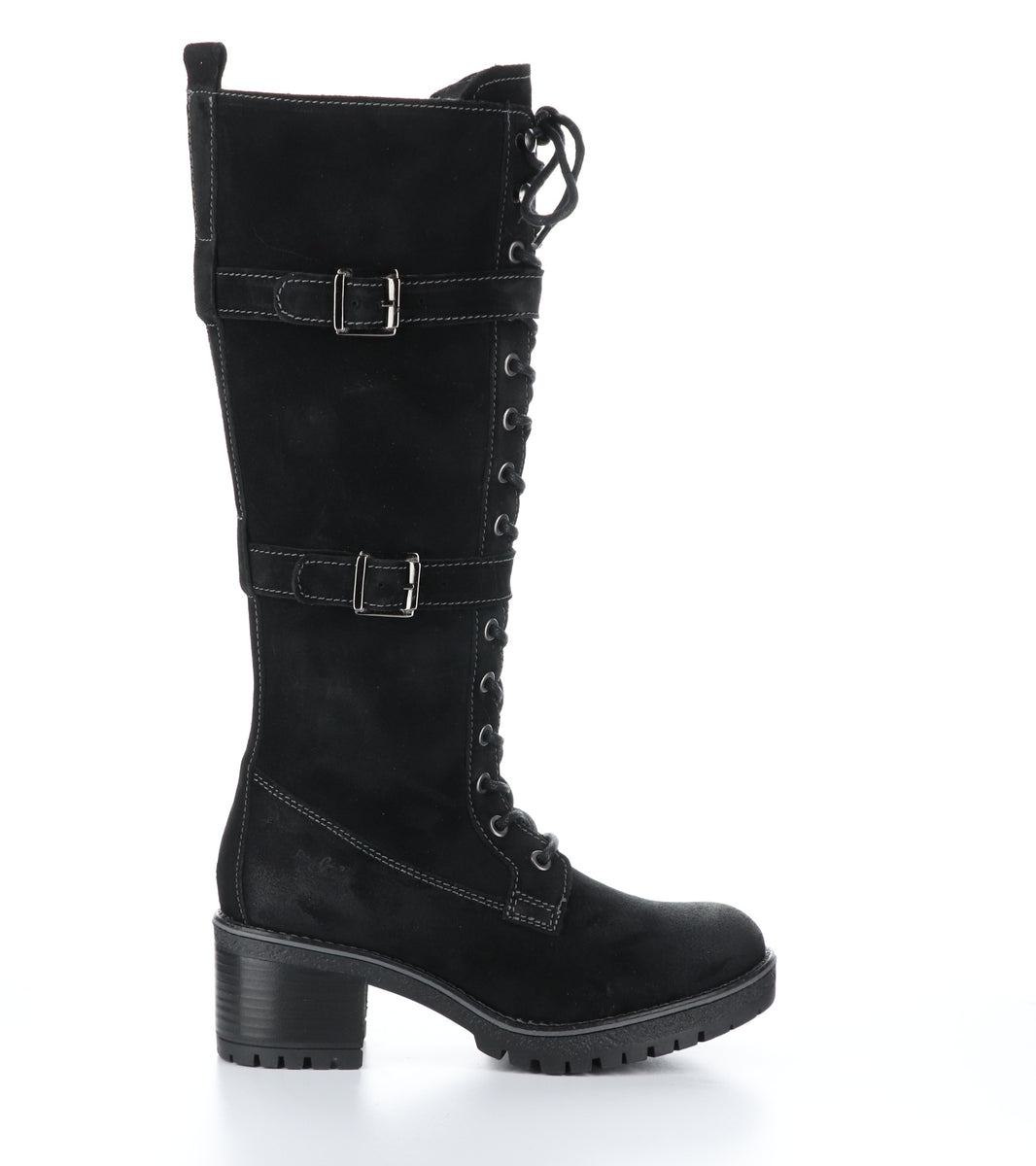 Bos. & Co. MACE Black Zip Up Boots