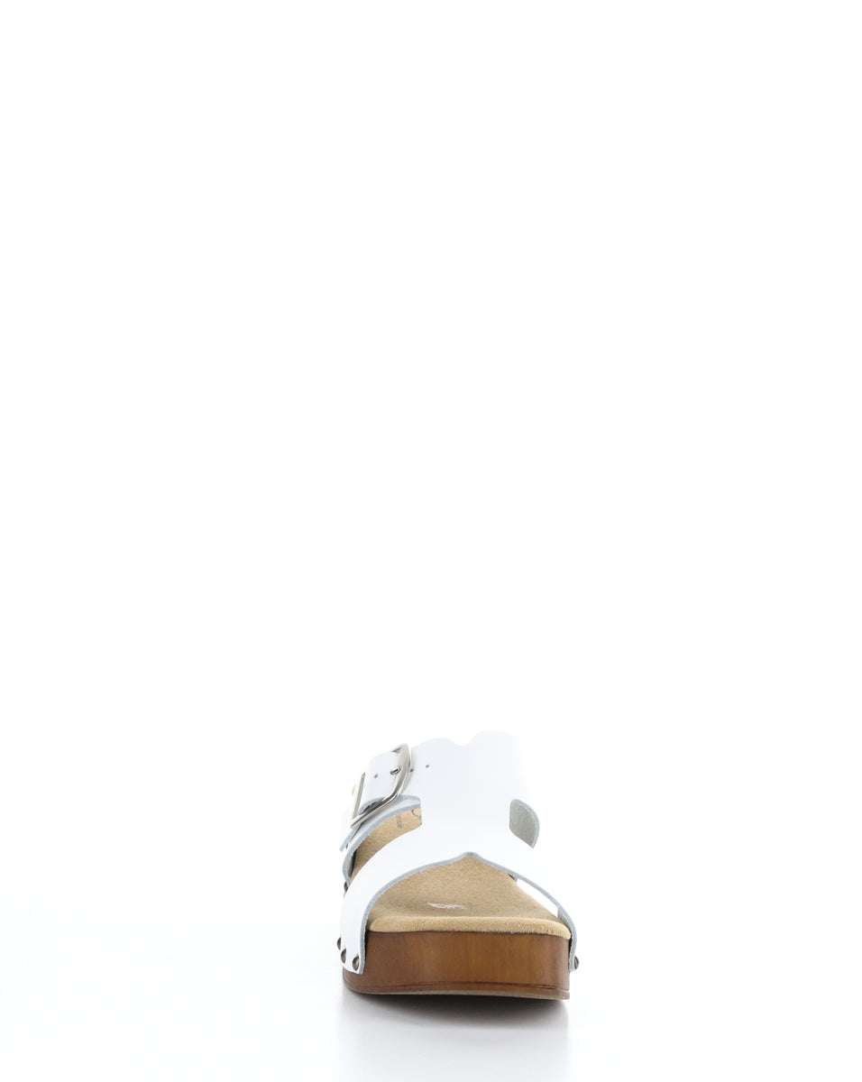 Bos. & Co. MARIS WHITE Slip-on Sandals
