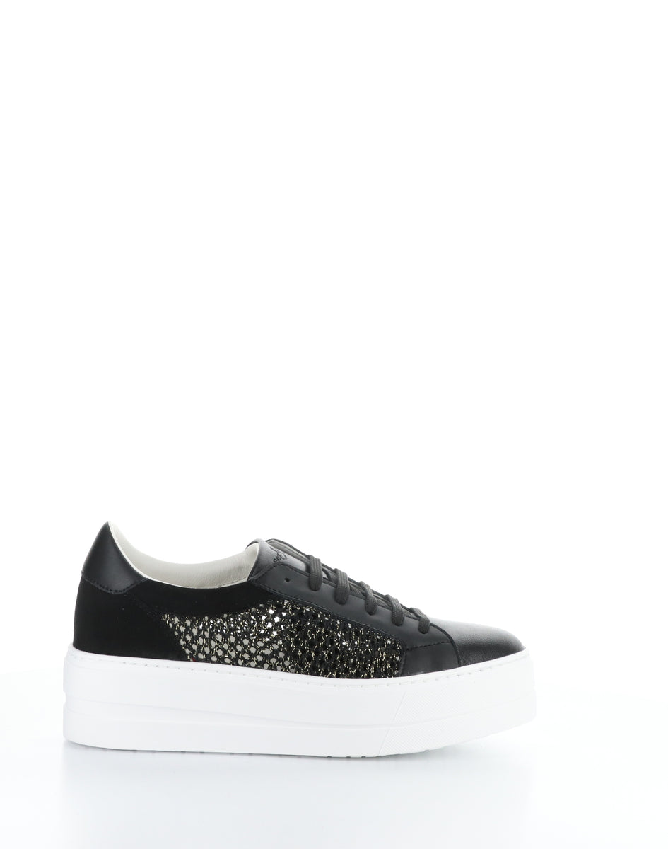 Bos. & Co. MARLO BLACK/GOLD Lace-up Shoes