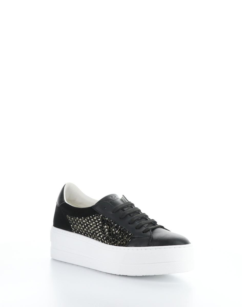 bos. & co. MARLO BLACK/GOLD Lace-up Shoes