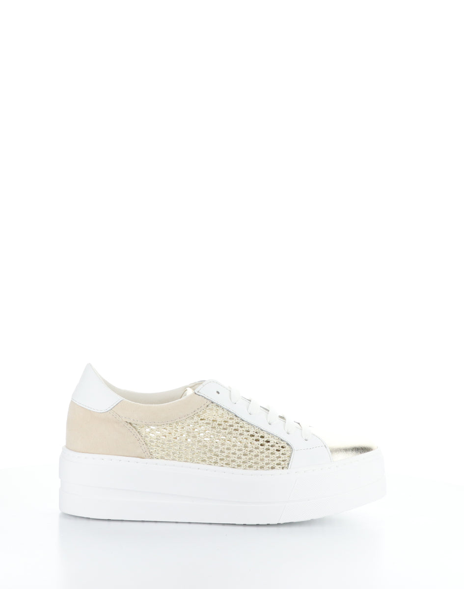 Bos. & Co. MARLO GOLD/WHITE Lace-up Shoes