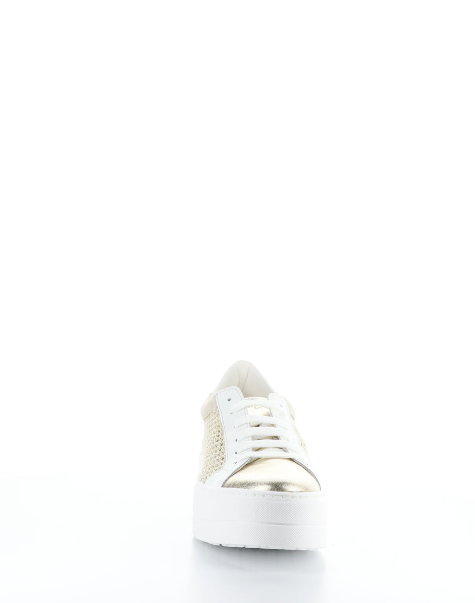 Bos. & Co. MARLO GOLD/WHITE Lace-up Shoes