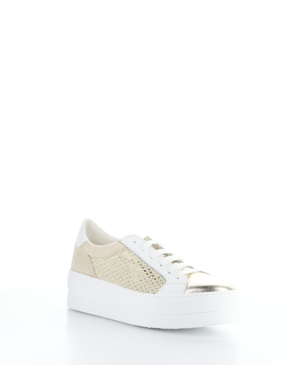 bos. & co. MARLO GOLD/WHITE Lace-up Shoes
