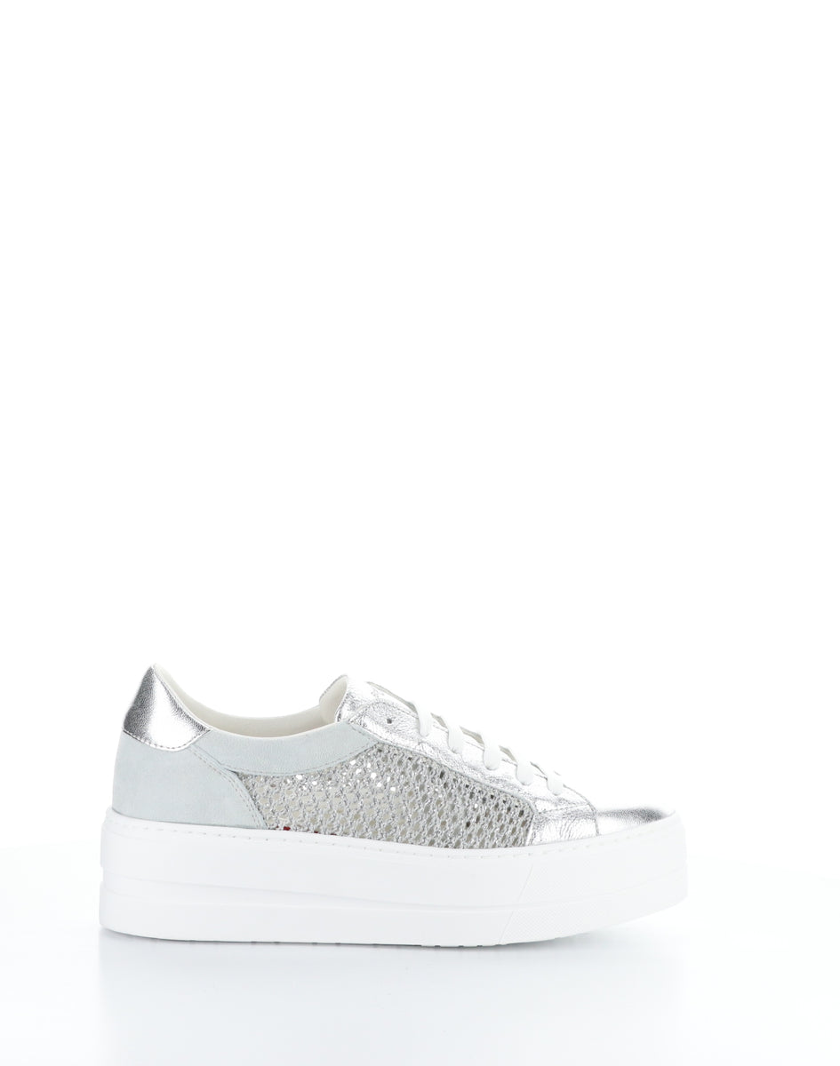 Bos. & Co. MARLO SILVER/GREY Lace-up Shoes
