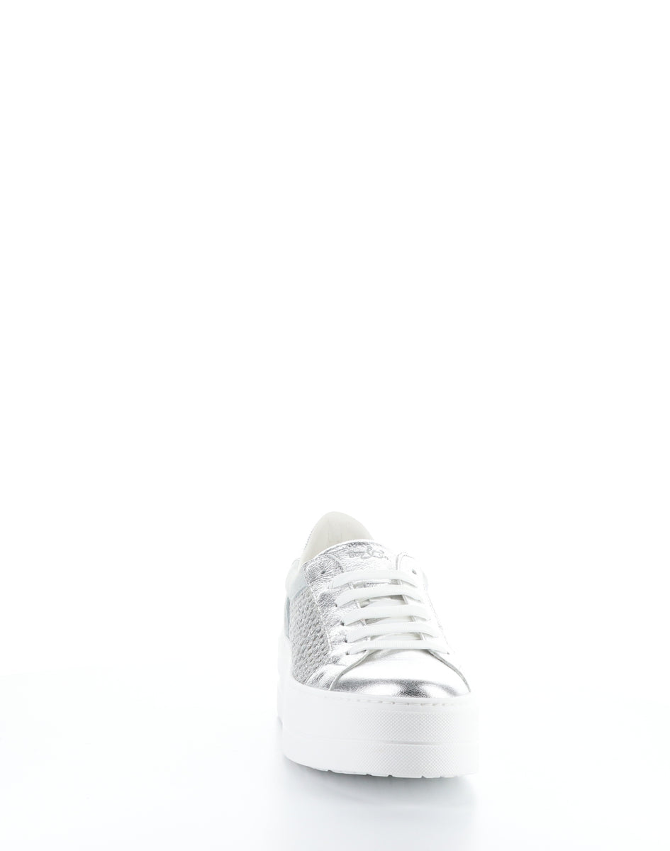 Bos. & Co. MARLO SILVER/GREY Lace-up Shoes
