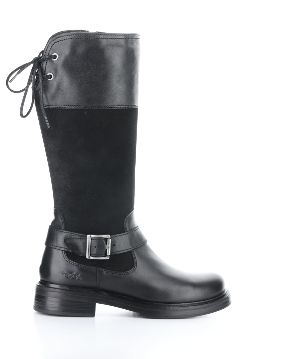 Bos. & Co. MATEO BLACK Round Toe Boots