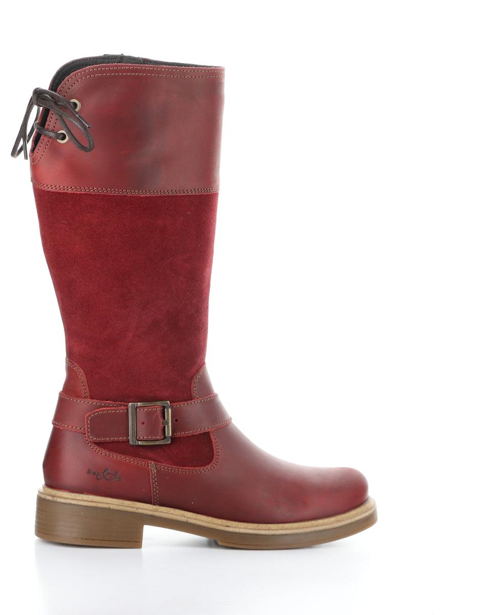 Bos. & Co. MATEO RED/SANGRIA/RED Round Toe Boots