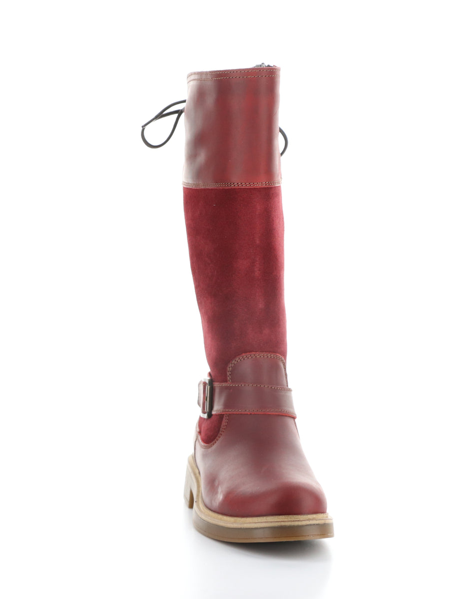 Bos. & Co. MATEO RED/SANGRIA/RED Round Toe Boots