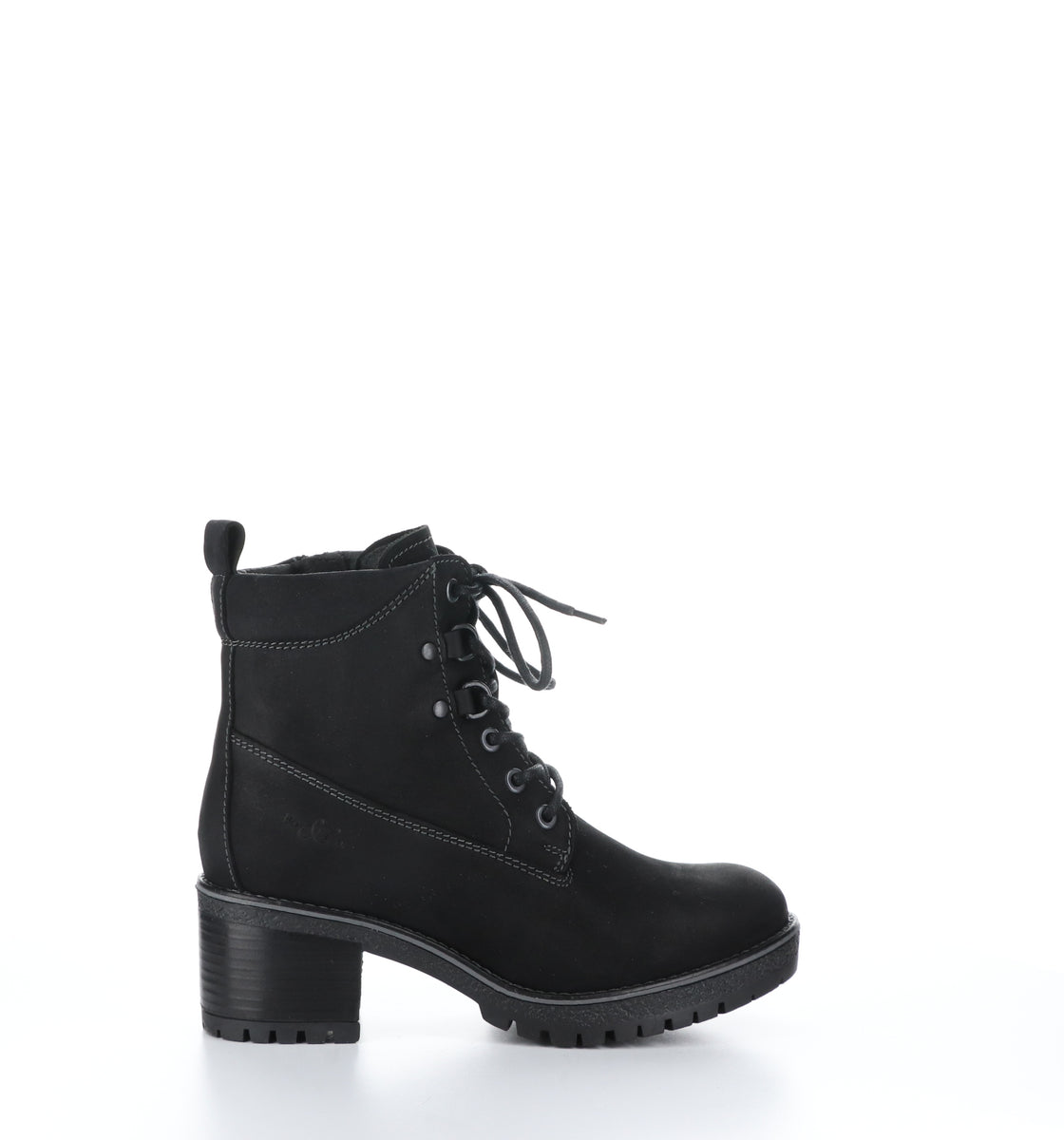 Bos. & Co. MOREL Black Zip Up Ankle Boots