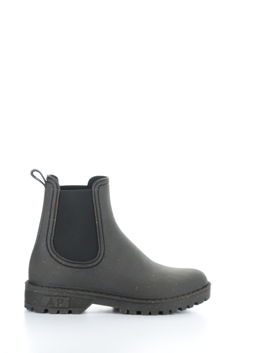 Bos. & Co. OAK274ASP 001 BLACK Round Toe Boots