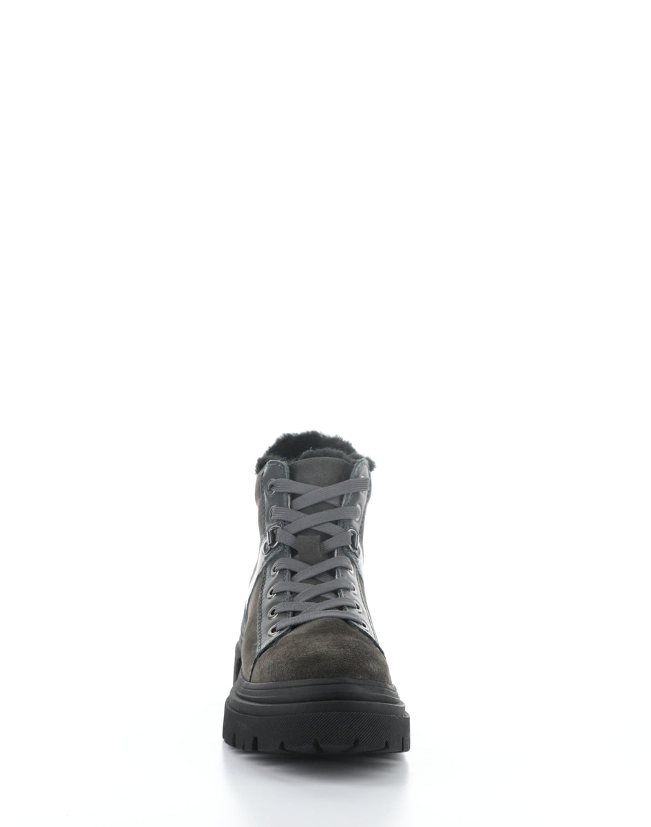Bos. & Co. RIVER GREY/BLACK Round Toe Boots