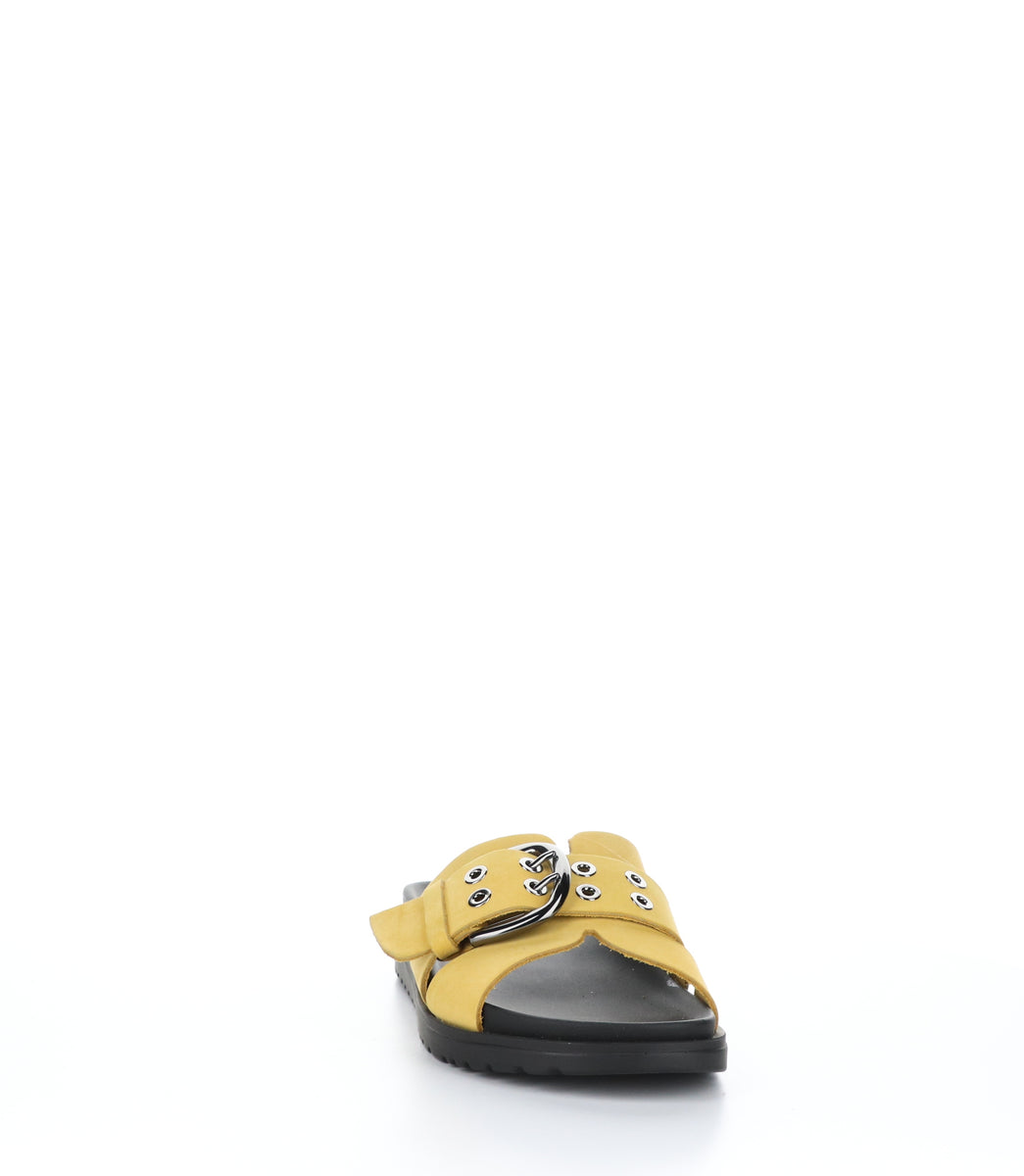 Bos. & Co. SALERNO Yellow Casual Slides