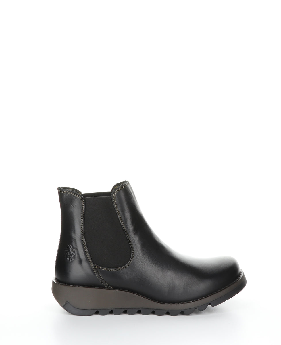Bos. & Co. SALV Black Round Toe Ankle Boots