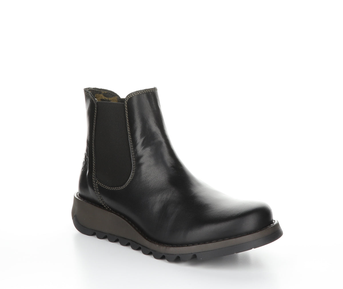 bos. & co. SALV Black Round Toe Ankle Boots