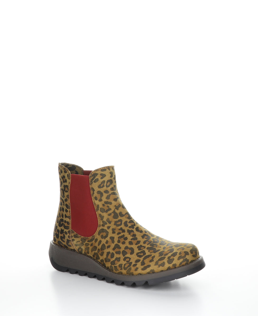 bos. & co. SALV195FLY Tan Round Toe Ankle Boots