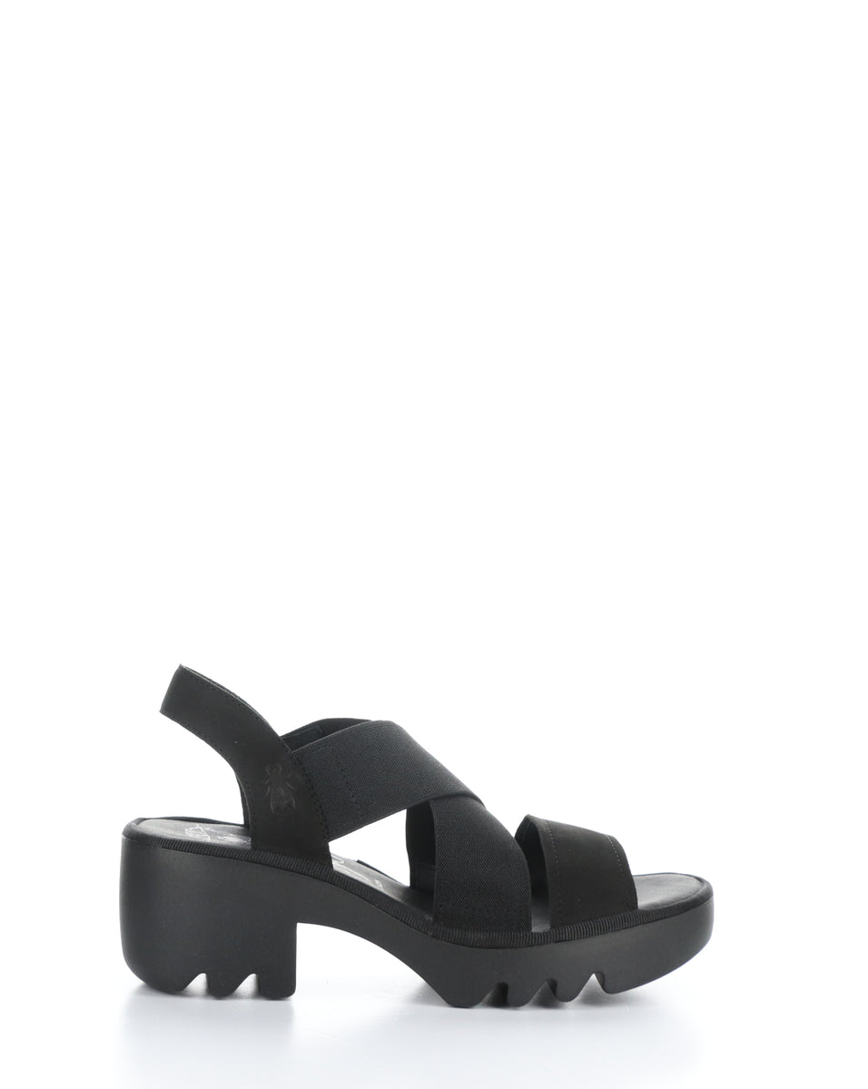 Bos. & Co. TAJI502FLY 000 BLACK Round Toe Sandals