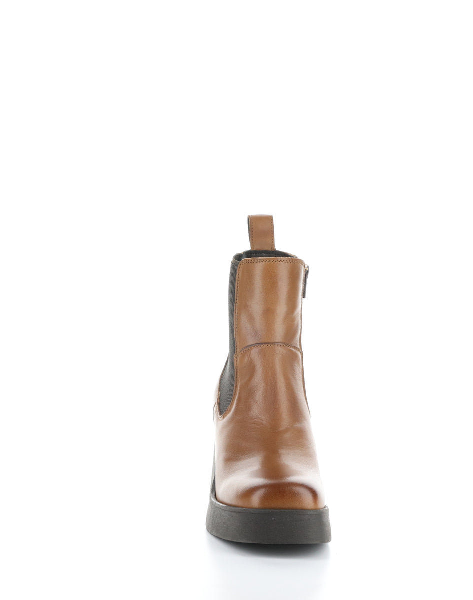 Bos. & Co. VEIL RICH TAN/DK BROWN Round Toe Boots