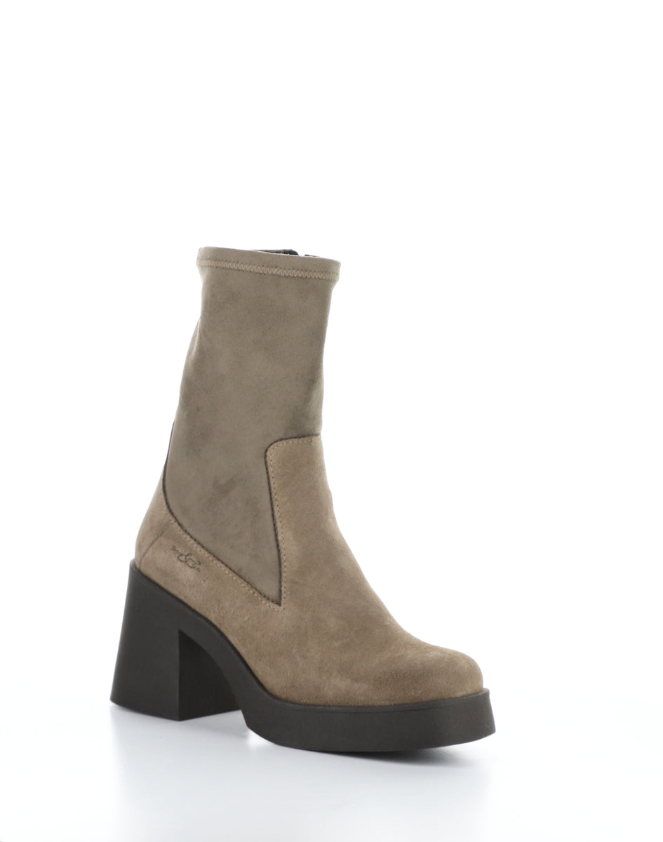 bos. & co. VIVICA TAUPE Round Toe Boots