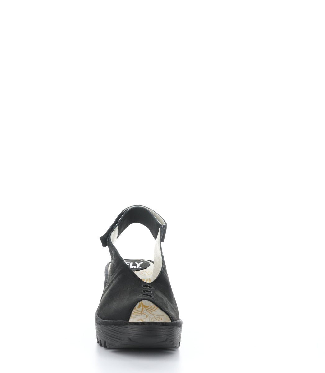 Bos. & Co. YEAY387FLY BLACK Round Toe Shoes