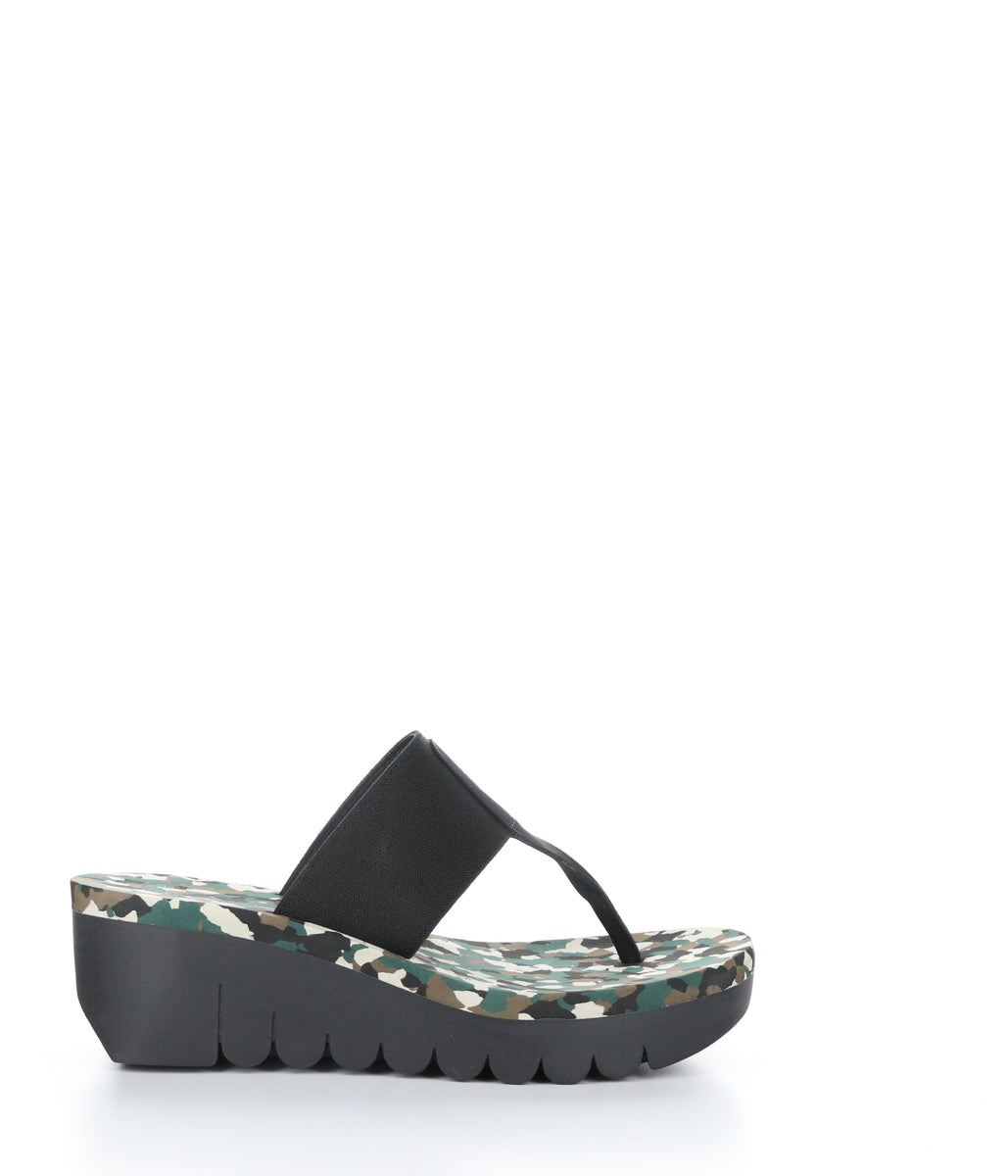 Bos. & Co. YOMU725FLY BLACK/CAMO Round Toe Shoes