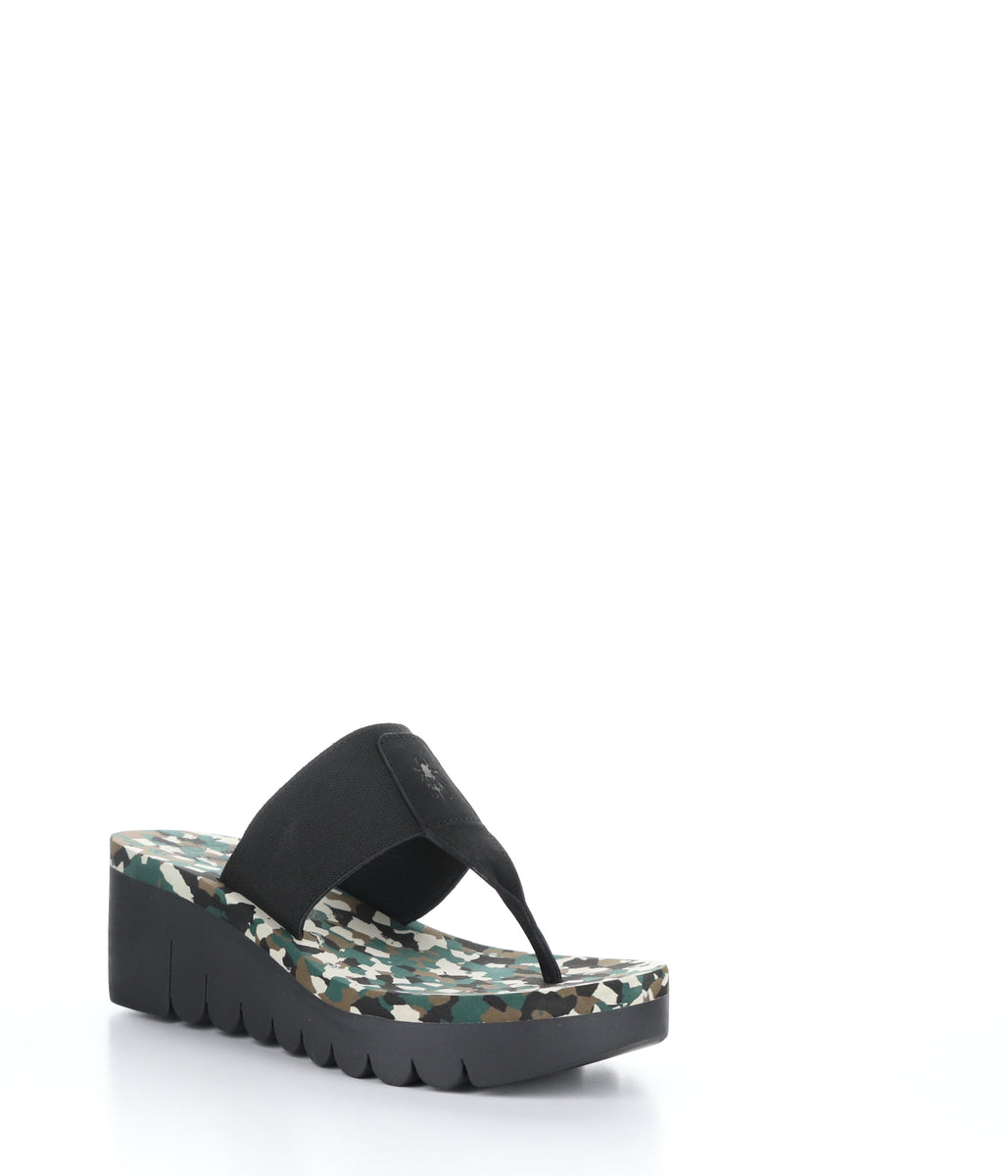 bos. & co. YOMU725FLY BLACK/CAMO Round Toe Shoes