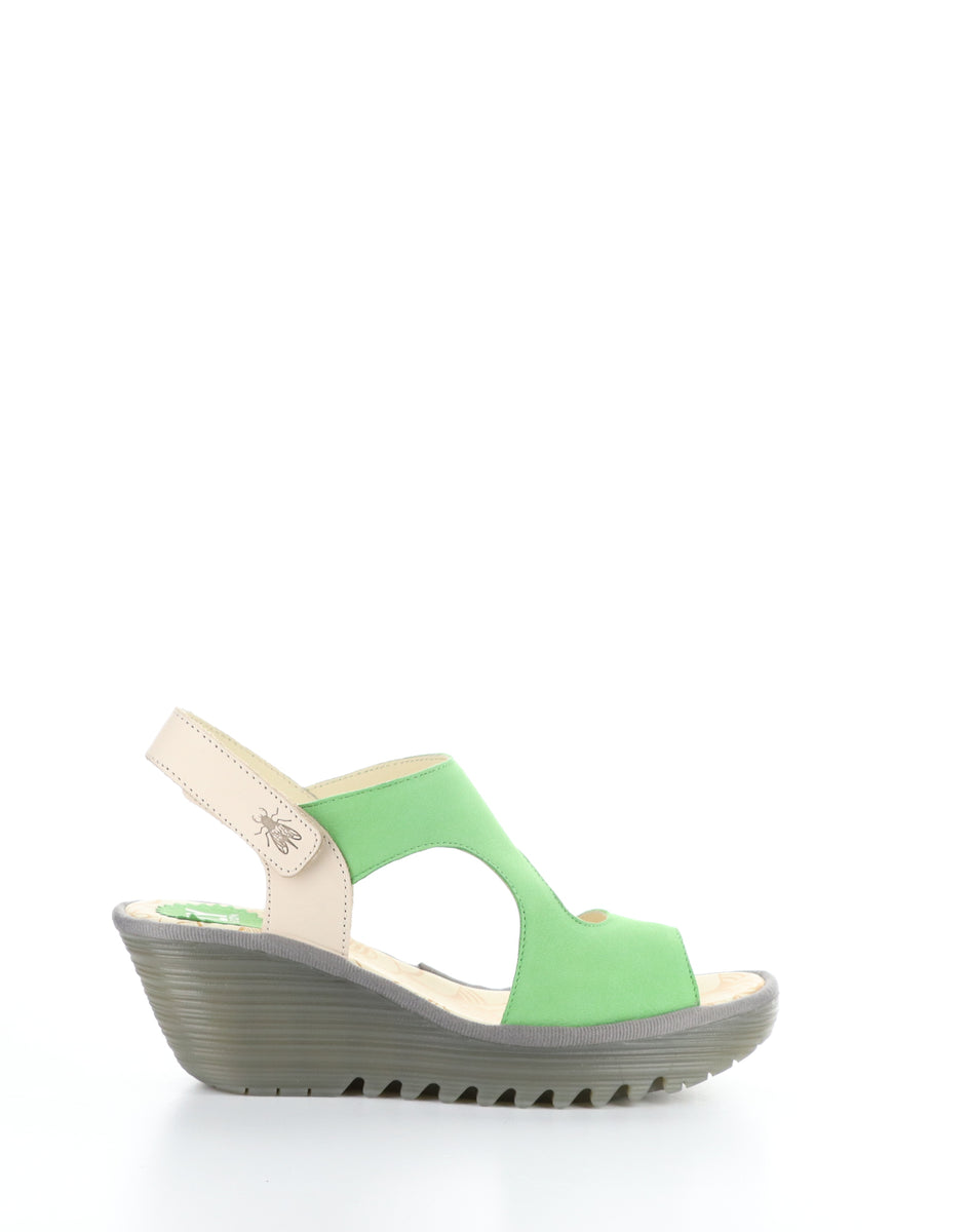 Bos. & Co. YOXA576FLY 005 PISTACHIO/NAT Velcro Sandals