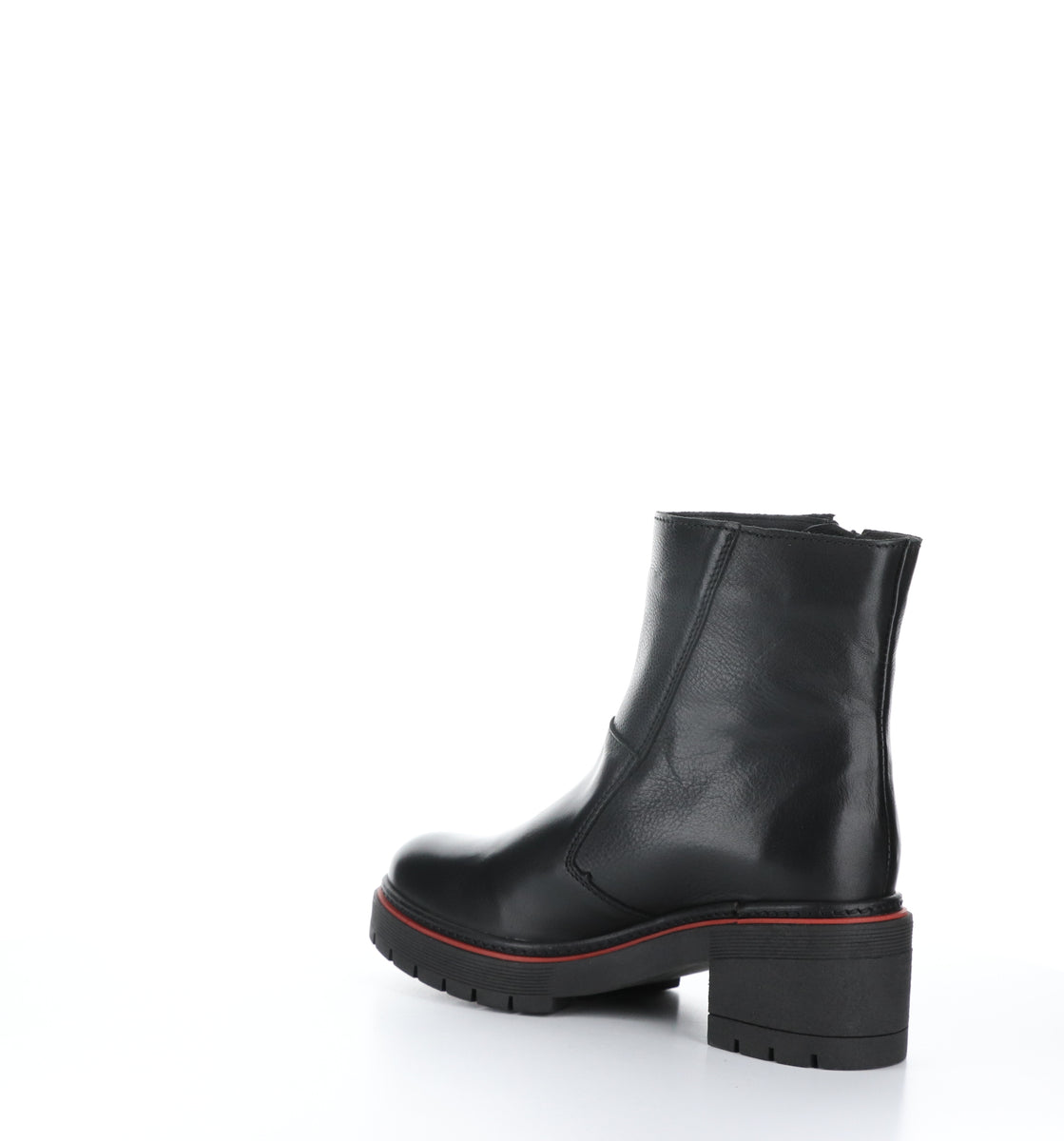 Bos. & Co. ZAP Black Zip Up Ankle Boots