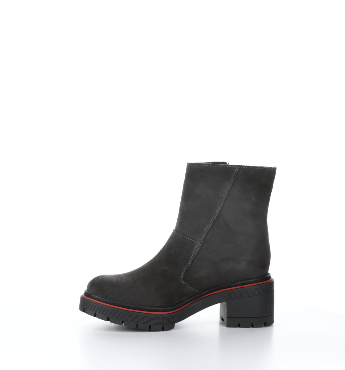 Bos. & Co. ZAP Grey Zip Up Ankle Boots