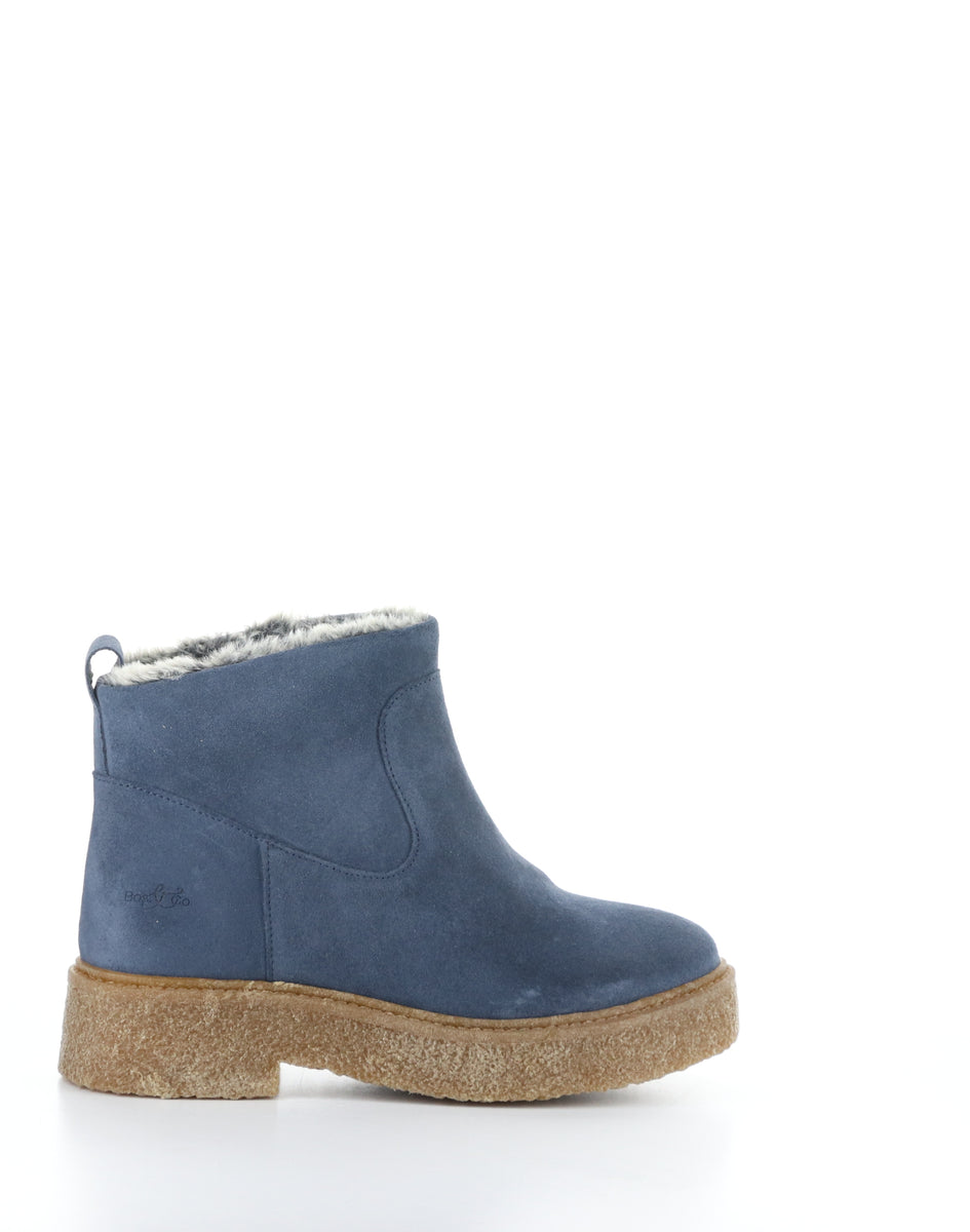 Bos. & Co. SCOUT MIDNIGHT TURQUOISE/PRETO Round Toe Boots