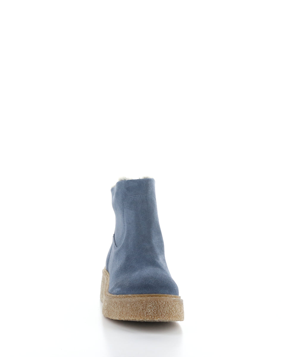 Bos. & Co. SCOUT MIDNIGHT TURQUOISE/PRETO Round Toe Boots