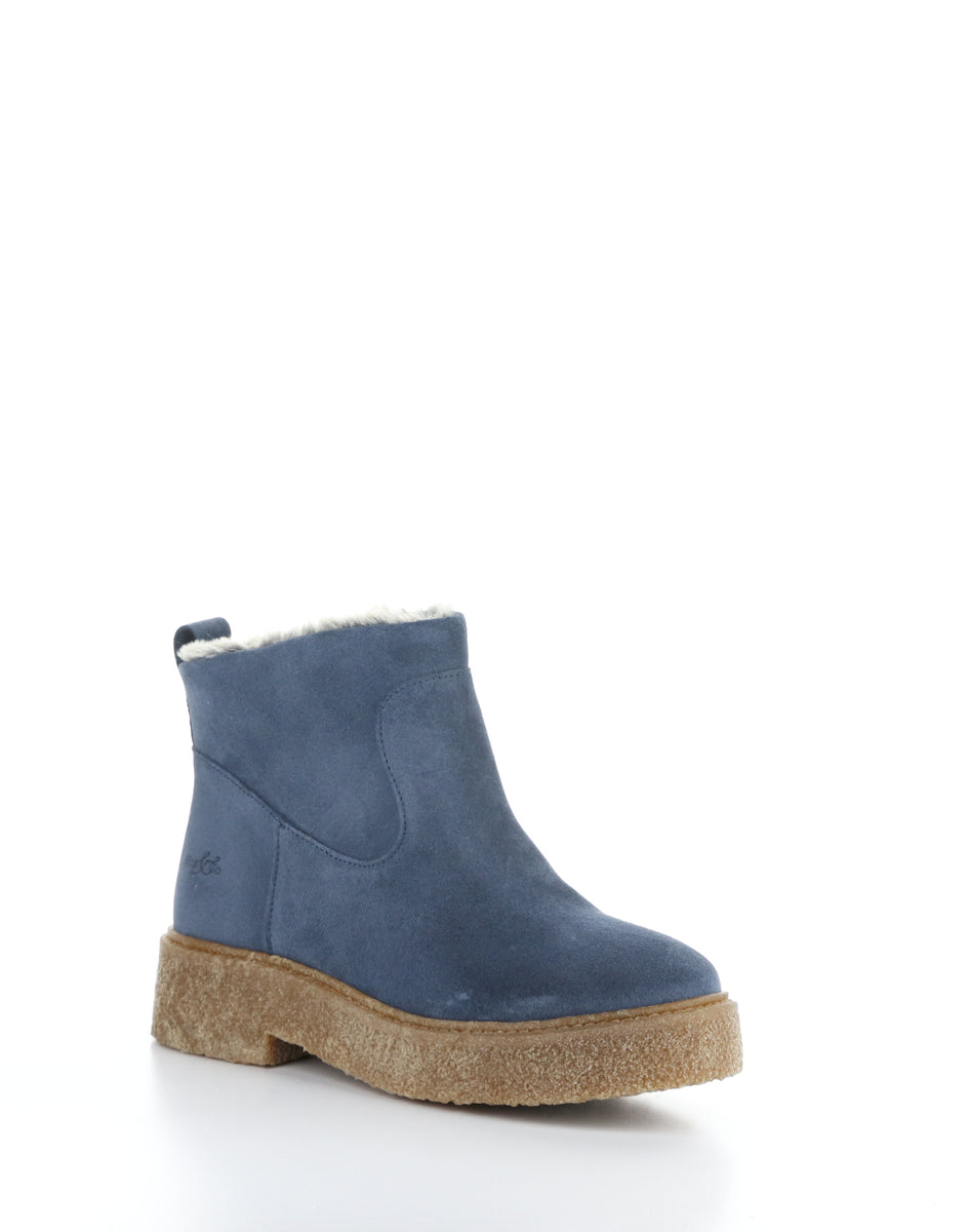 bos. & co. SCOUT MIDNIGHT TURQUOISE/PRETO Round Toe Boots