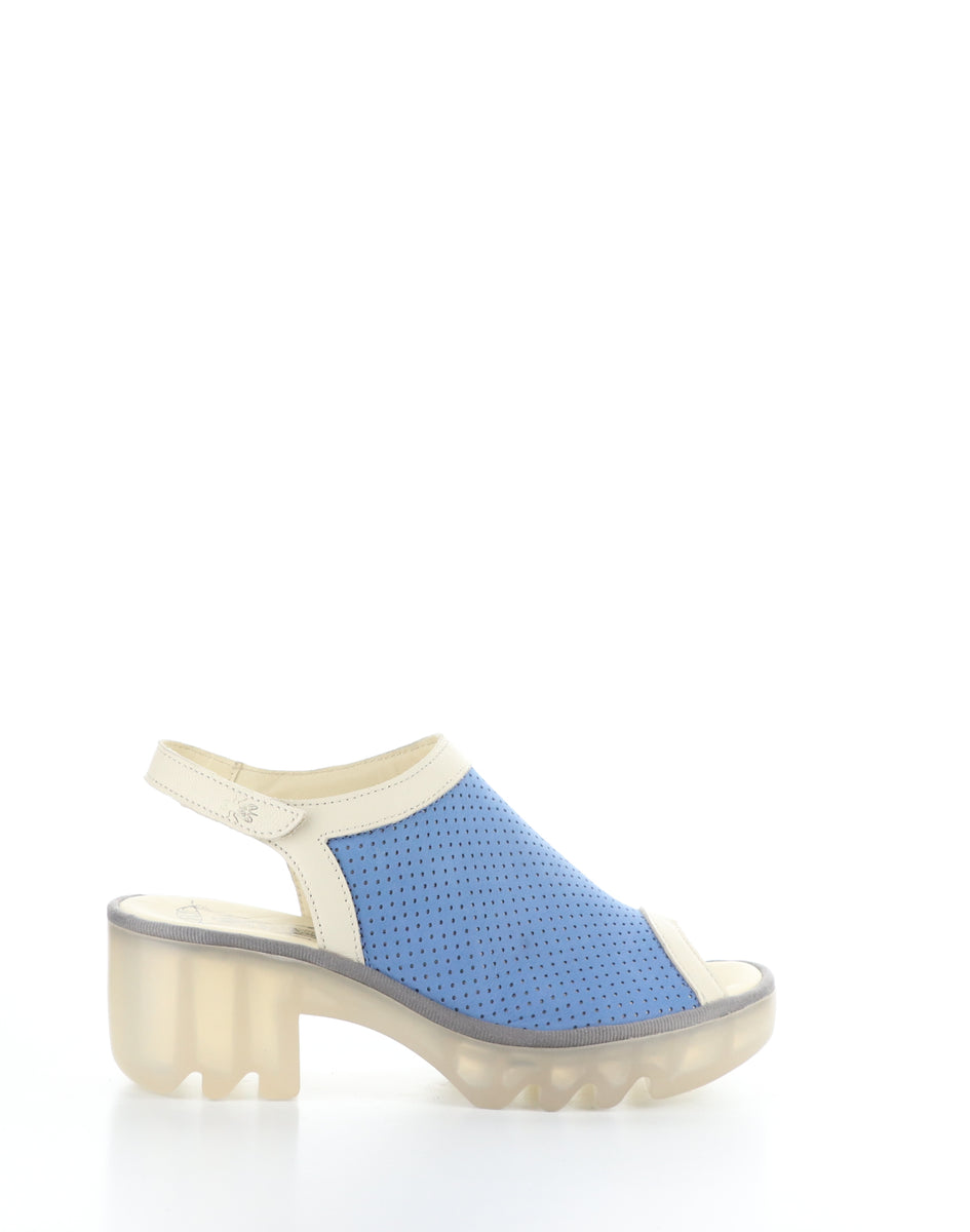 Bos. & Co. TEIF577FLY 001 BLUE/OFFWHT Round Toe Sandals
