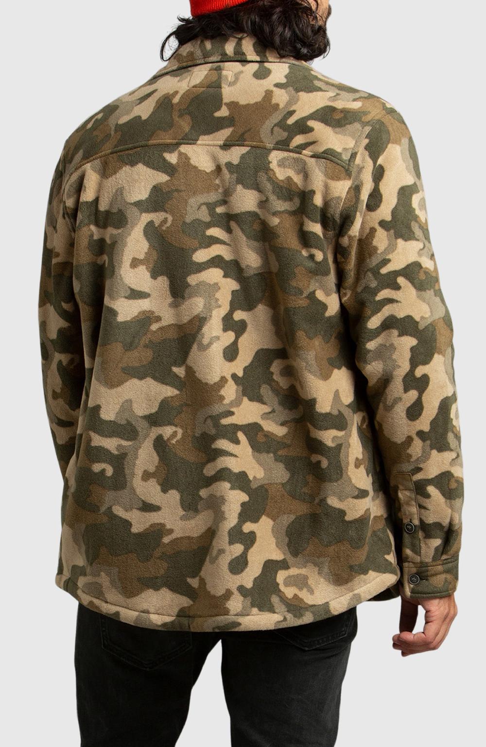 Boston Traders Army Green Polar Fleece Shirt Jacket