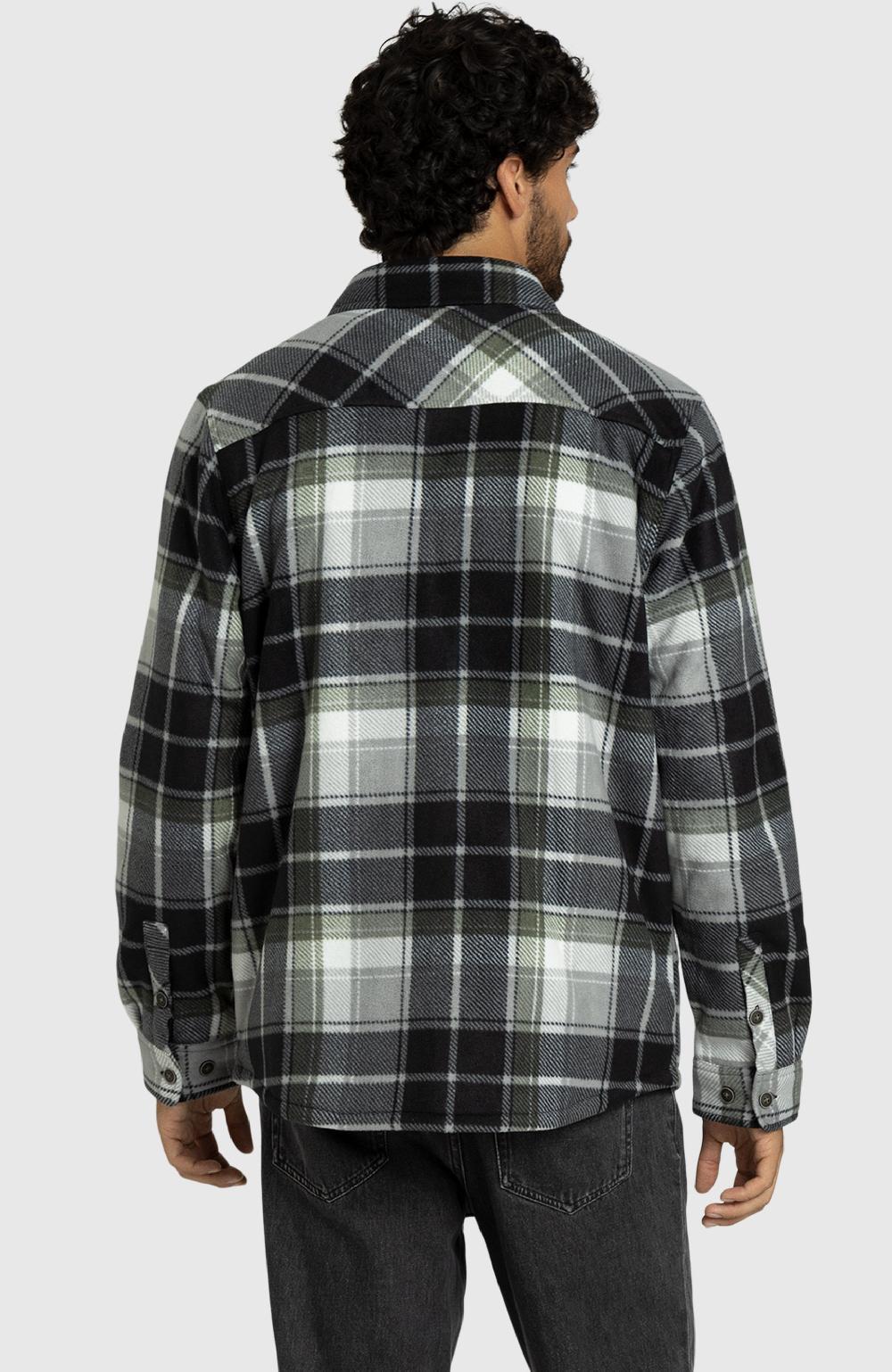 Boston Traders Black Beetle Polar Fleece Shirt Jacket