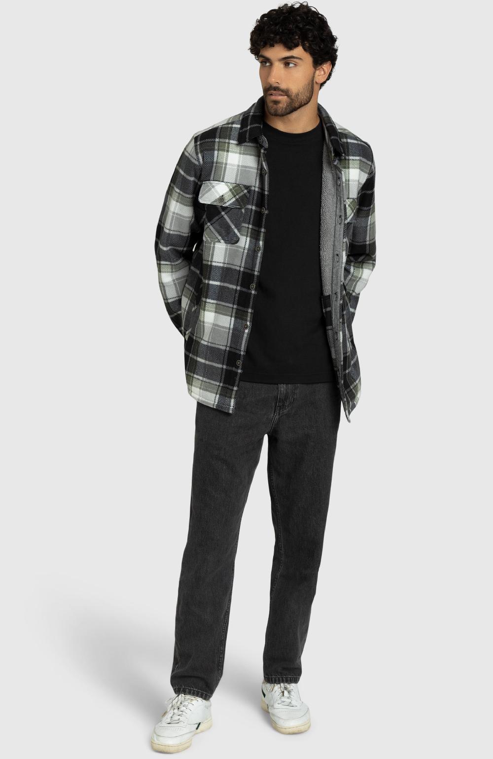 Boston Traders Black Beetle Polar Fleece Shirt Jacket