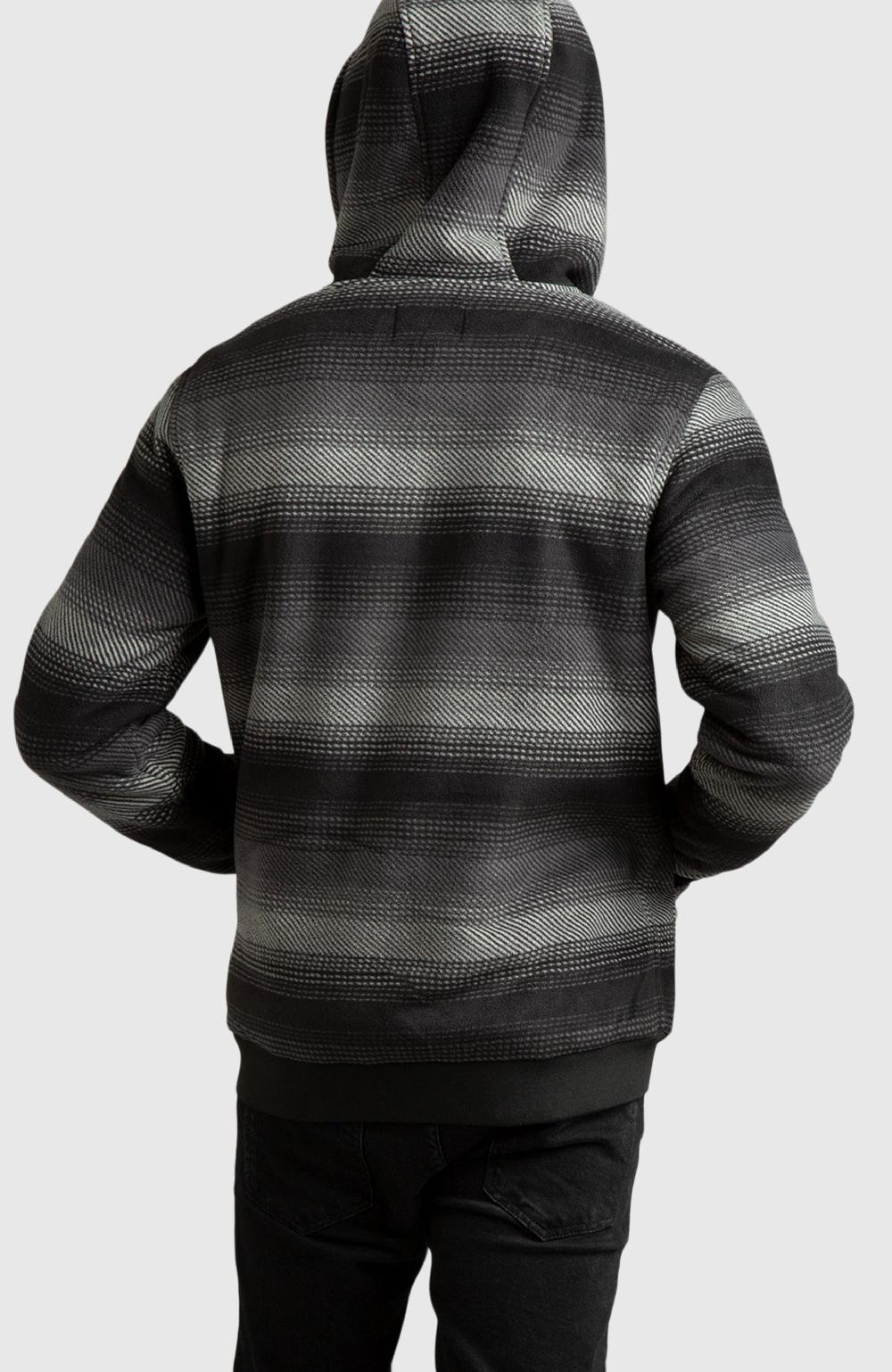 Boston Traders Black Polar Fleece Hooded Bomber Jacket