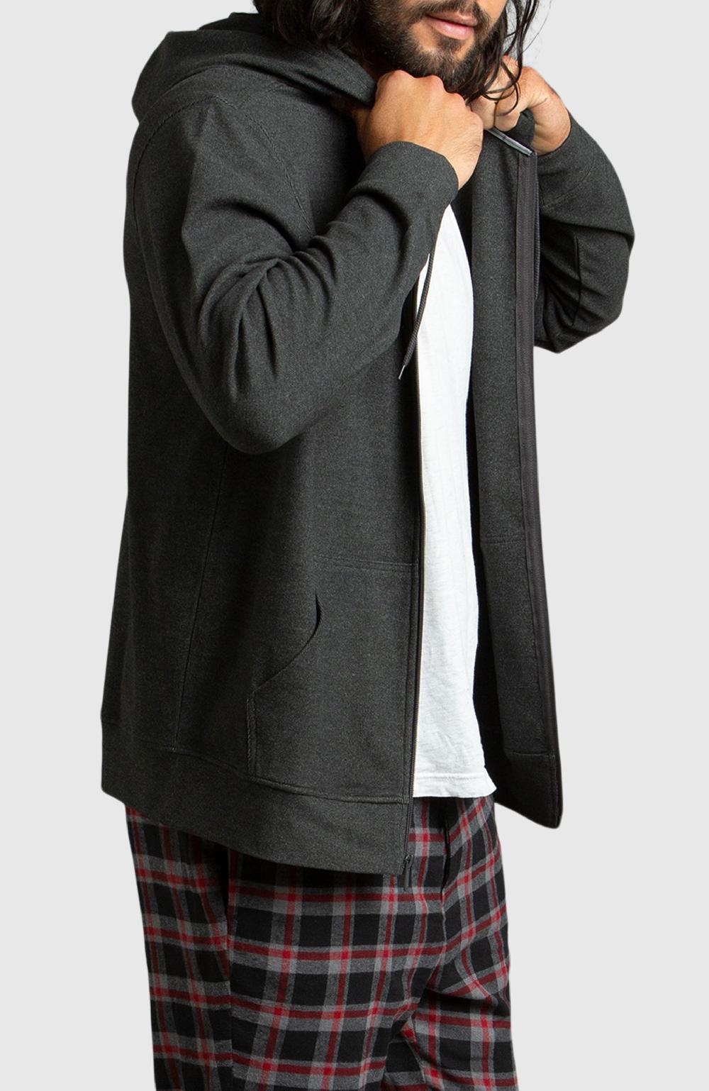 Boston Traders Black Front Zip Hoodie