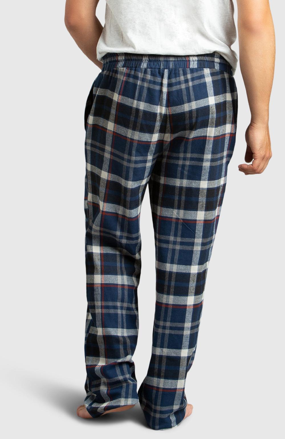 Boston Traders Blue & Black Flannel Plaid Pyjama