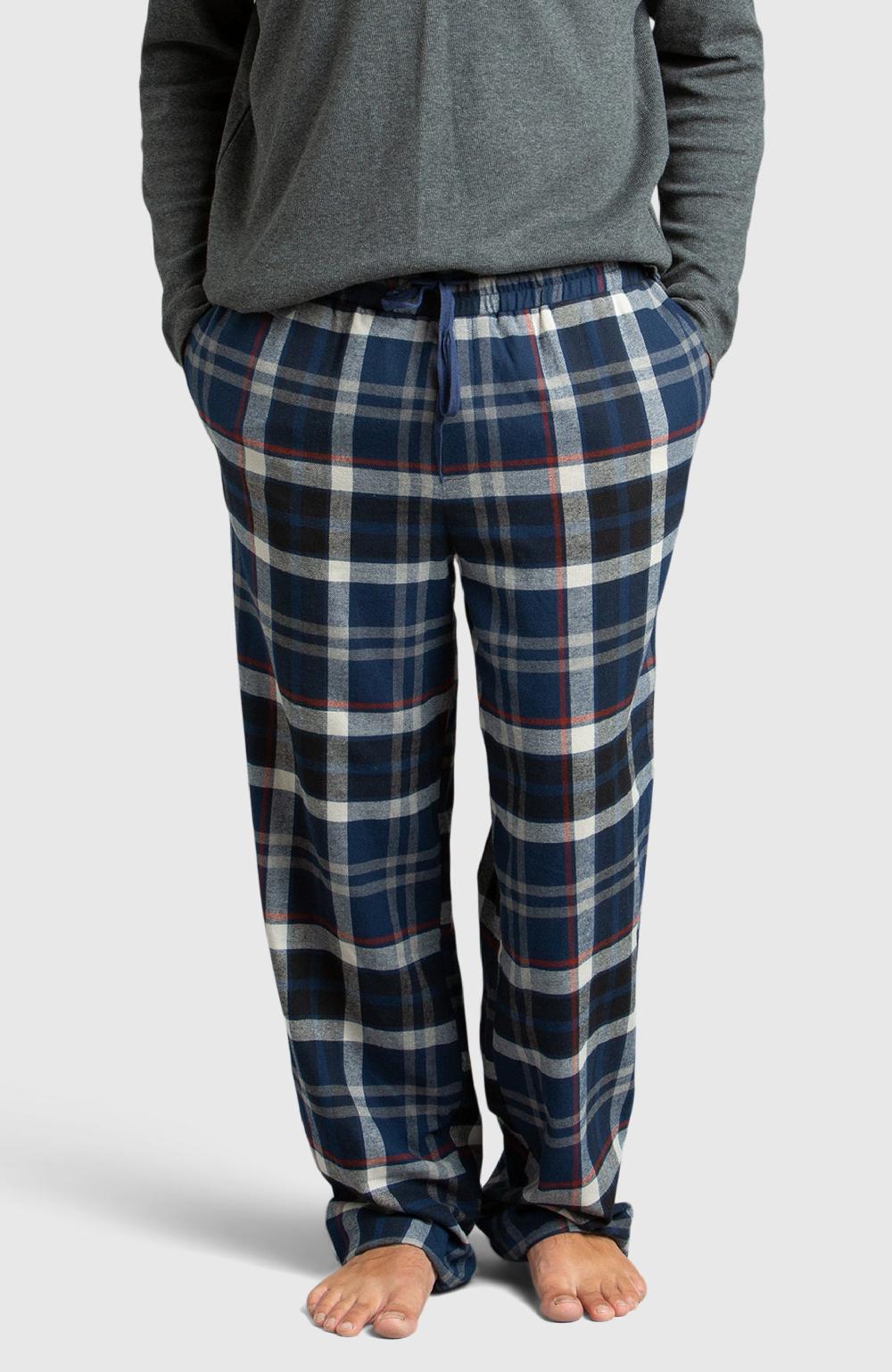 boston traders Blue & Black Flannel Plaid Pyjama