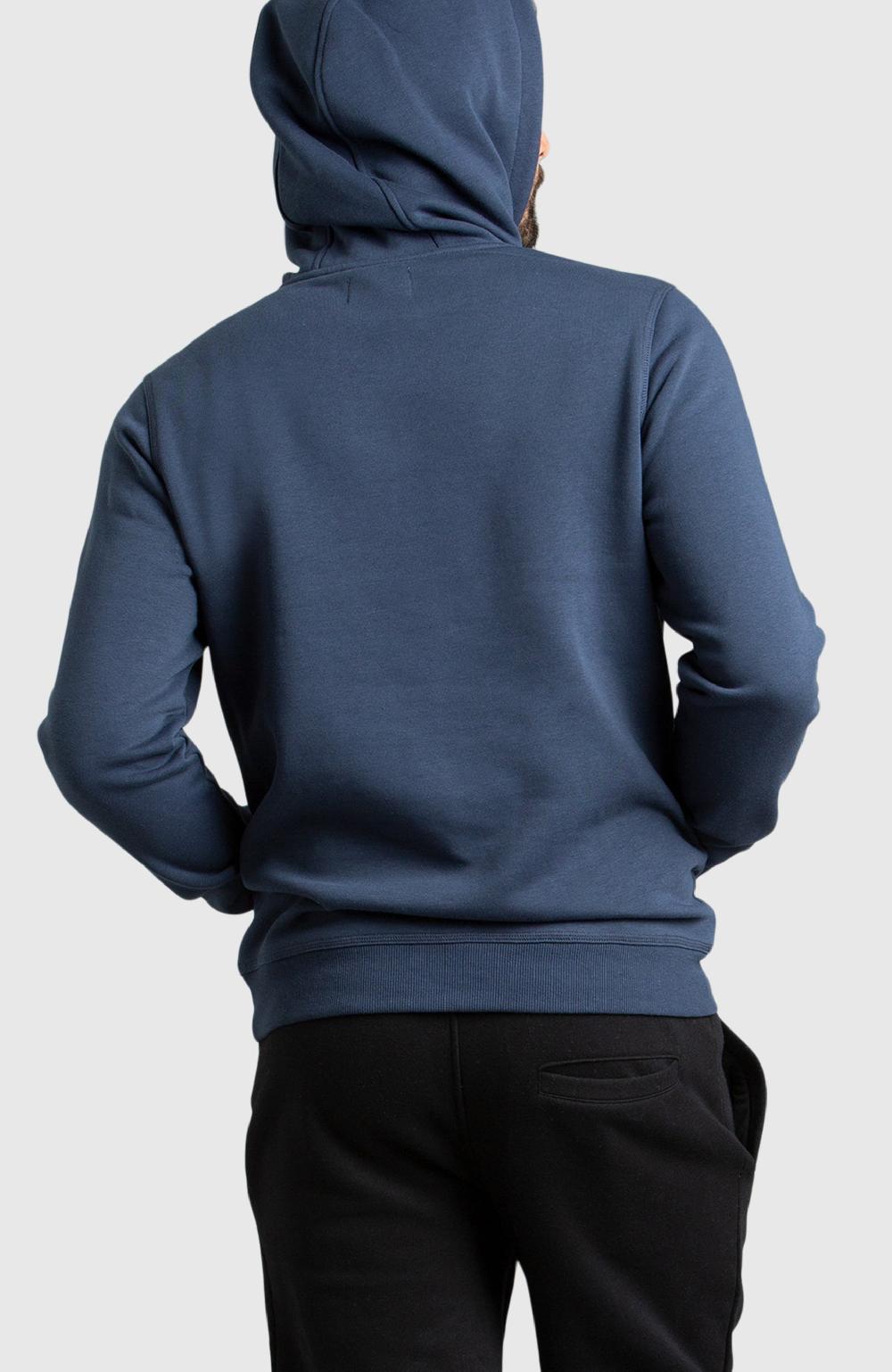 Boston Traders Blue Half-Zip Fleece Hoodie
