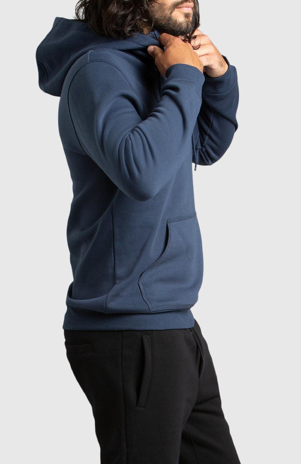 Boston Traders Blue Half-Zip Fleece Hoodie