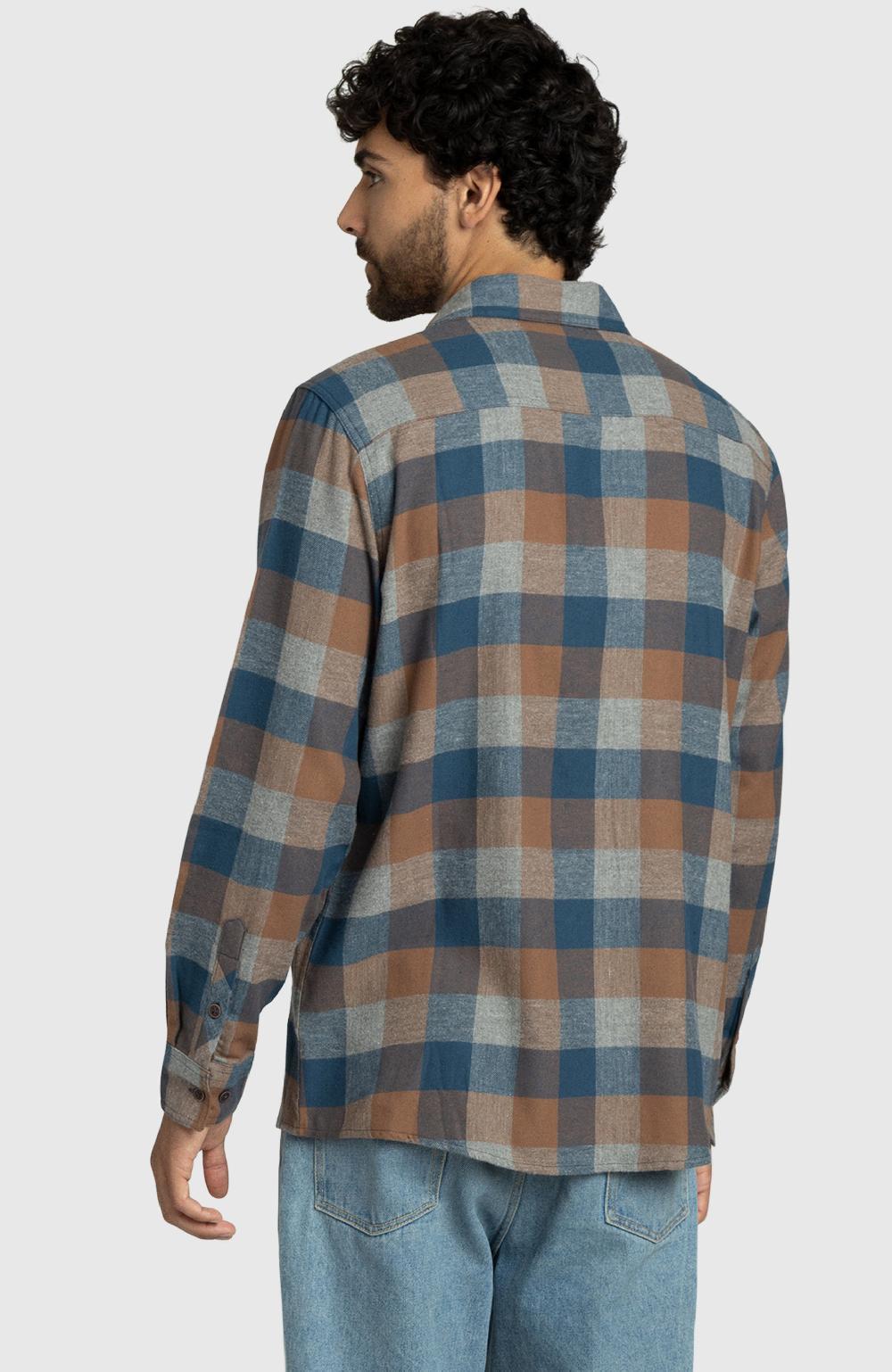 Boston Traders Blue Walnut Plaid Flannel Shirt