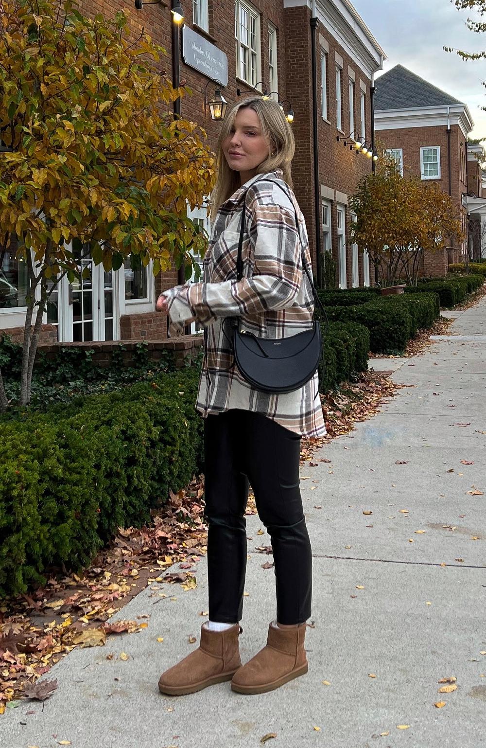 Boston Traders Brown Sugar Boyfriend Plaid Shirt